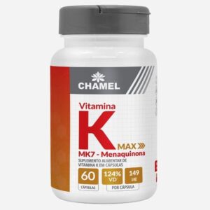 Vitamina K Max (MK7 - Menaquinona) com 60 Cápsulas