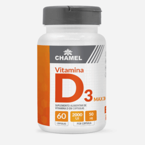 Vitamina D3 Max 2.000 UI com 60 Cápsulas