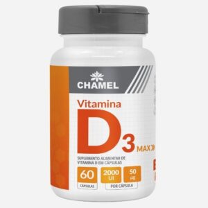 Vitamina D3 Max 2.000 UI com 60 Cápsulas