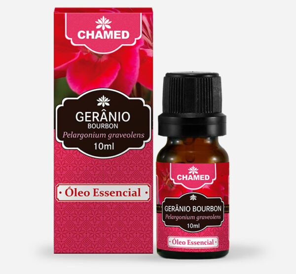 Óleo Essencial de Gerânio Bourbon 10ml - Pelargonium graveolens