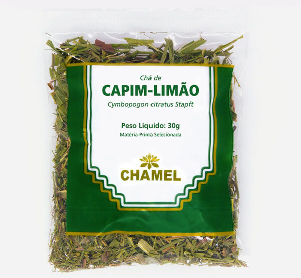 Chá de Capim Limão - Cymbopogon citratus - 30g - Chamel