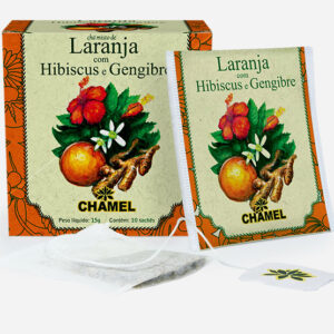 Chá de Laranja com Hibiscus e Gengibre em sachês
