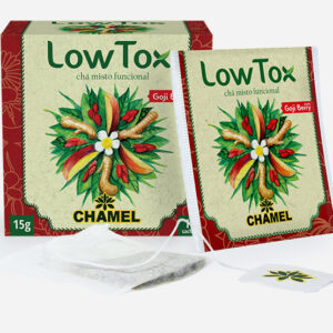 Chá Lowtox Detox em sachês com Chá Verde