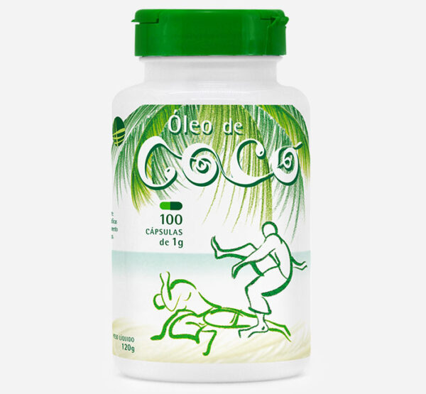 Óleo de Coco em cápsulas - fonte de nutrientes e ácidos graxos - auxiliar em dietas