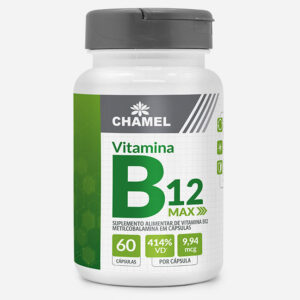 Vitamina B12 Max em cápsulas Chamel