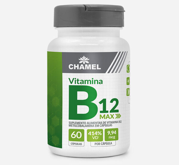 Vitamina B12 Max em cápsulas Chamel