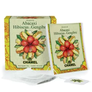 Chá em sache de Abacaxi com Hibiscus e Gengibre