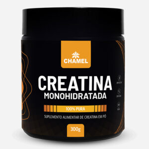 Creatina Monohidratada Chamel 100% Pura 300g. Desempenho físico e muscular