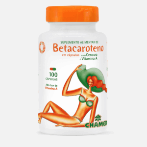 Betacaroteno com 100 Cápsulas